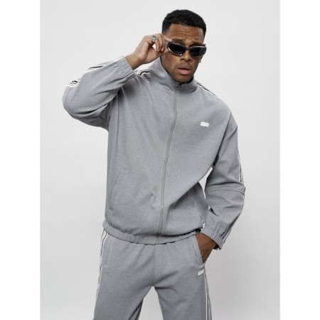 Male tracksuit, size 56, gray color-7