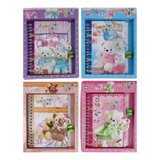 Notebook in a gift box, on a lock, A6, 50 sheets, line 