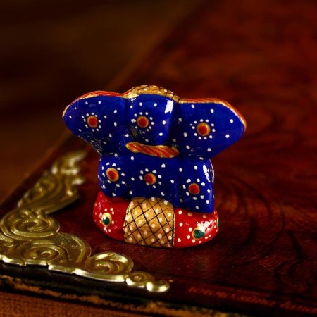 Souvenir "Wise Elephant" aluminum 4,5x4x2 cm-2
