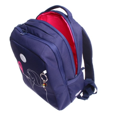 School backpack, 39 x 26 x 17 cm, Grizzly 366, ergonomic back, + keychain RG-366-3_1-9
