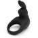 Erective ring with vibration Happy Rabbit, Black