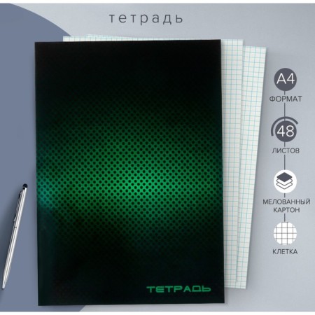 A4 notebook, 48 sheets in the Calligrata "Point" cage, cover coated cardboard, OFSET block