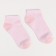 Set of women's socks (3 pairs), pink/white color, size 38-40