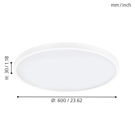 Fueva 1, 1x27W LED, 3000K, 3200LM, white color-2