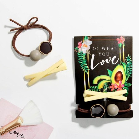Gum and hairpin "Do What You Love" (set)