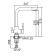 ACCOONA A5179-4 kitchen mixer, with a drinking water tap, single-leaf, chromium
