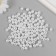 Set of beads "Pearls" d 8 mm, 250 grams, snow -white