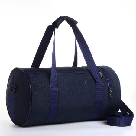 Sports bag with lightning, 2 outer pockets, long belt, blue color