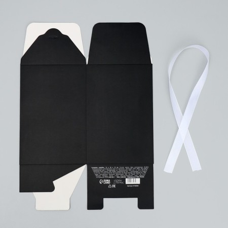 Gift folding box, packaging, “black”, 12 x 18 x 12 cm-6