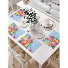 A set of napkins for setting the table 