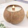 Candle in the coconut aromatic, green tea, soy wax, 8x10 cm, in the box