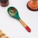 Spoon "Zelenushka", salad, 6 × 21, Khokhloma
