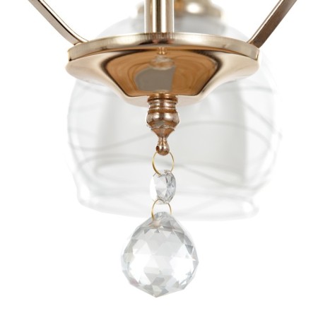 Aryan chandelier 2x60W E27 white 14.5x37x23cm-8