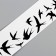 Tattoo on the body Black "Bracelet. Swallows" 20x3 cm