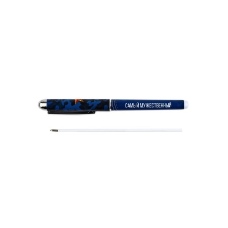 Pen in the postcard "February 23", ball, blue paste, 1.0 mm-2
