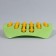 Foot massage, with spikes, 26 × 18 × 5 cm, green/orange color