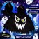 Carnival cape "terrible ghost", length 60 cm, black color
