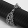 Bracelet "chain" of the interweaving, multi -tier, color silver, 19 cm