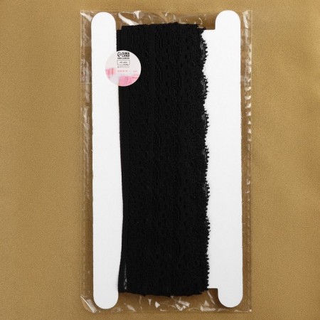Lace elastic, 17 mm × 10 ± 1 m, black color-2