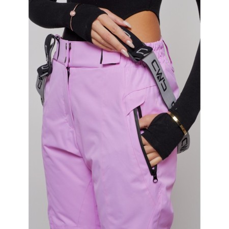 Semi -combinezone ski insulated female winter, size 48, pink color-8