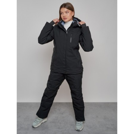 Ski suit female, size 42, black color