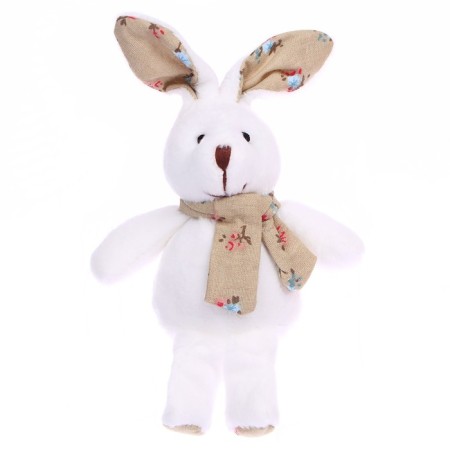 Soft toy "Rabbit in a scarf", color mix-2