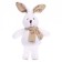 Soft toy "Rabbit in a scarf", color mix