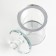 Casket glass with a metal rim "Crystalik" 10x10x17.5 cm