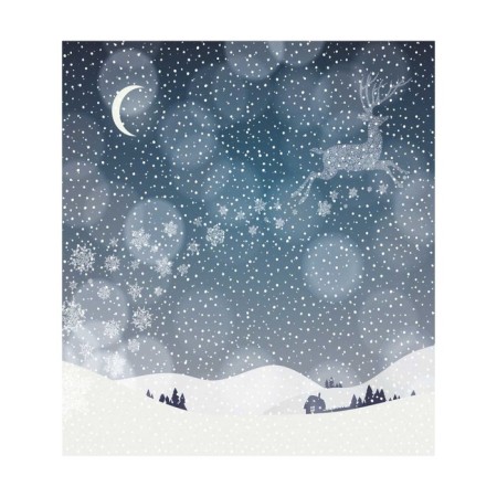 A set of napkins for setting the Snow Deer table, rectangular, size 32x46 cm, 4 pcs-2