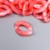 Decor for creativity plastic "Ring for the chain" coral set 25 pcs 2.3x1.65 cm