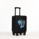 Small 18 suitcase, lightning department, 4 wheels, black color