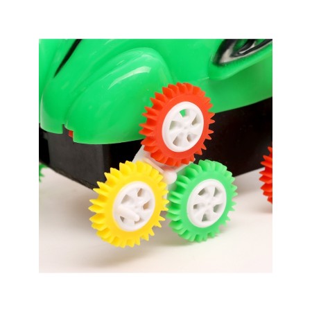 Frog-crossing machine, works on batteries, green color-3
