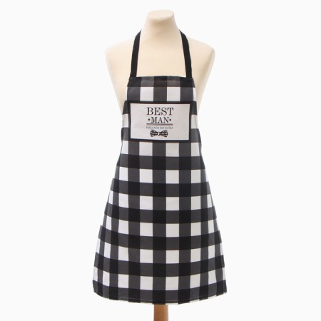 Apron "Dolyana" Best Man Black 70x60 cm, Rogozhka, 100% HL, 160g/m2-4