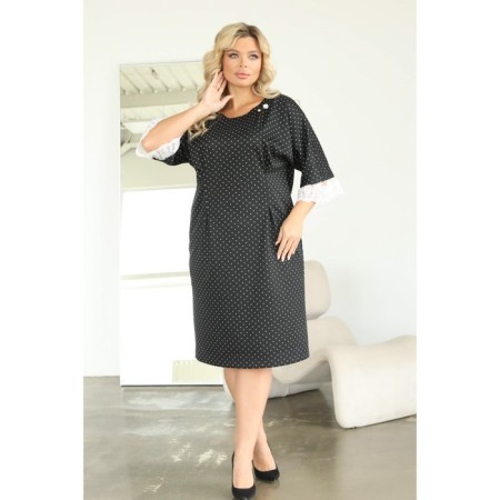 Female dress, size 54, black color-10