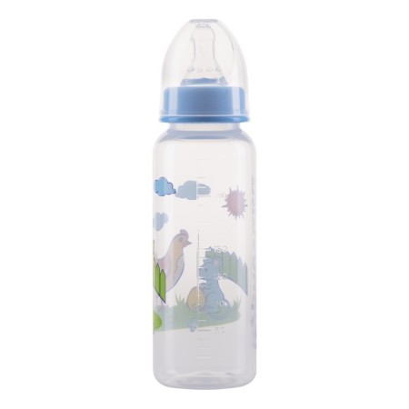 A bottle with silicone nipple milk, 250 ml, mix-16