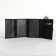 Male purse on the button, department for auto documents, black color