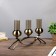 Climber Metal 3 Candles "Elegance" under the brass 15x42.5x8 cm