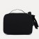 Cosmetic bag with a zipper, with a lining, black color