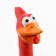 Loy toy for dogs from latex "I am duck, I smile!", 19 cm, red/yellow
