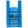 Package Polyethylene T -shirt 30 + 16 x 55 cm, 20 μm, blue "Niks"