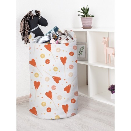 Basket for toys "Sweet heart, size 40x60 cm
