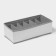 Organizer for storing linen "Thread", 6 cells, 32.5 × 15.5 × 10 cm, color gray color