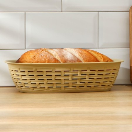 Wicker breadbuminer, 3 l, 30.5 × 21 × 8 cm, color mix