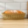 Wicker breadbuminer, 3 l, 30.5 × 21 × 8 cm, color mix