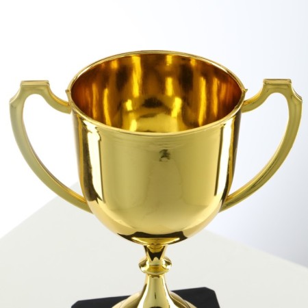013V Cup, award figure, gold, plastic stand, 18.5 x 11.5 x 8 cm.-4