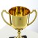 013V Cup, award figure, gold, plastic stand, 18.5 x 11.5 x 8 cm.