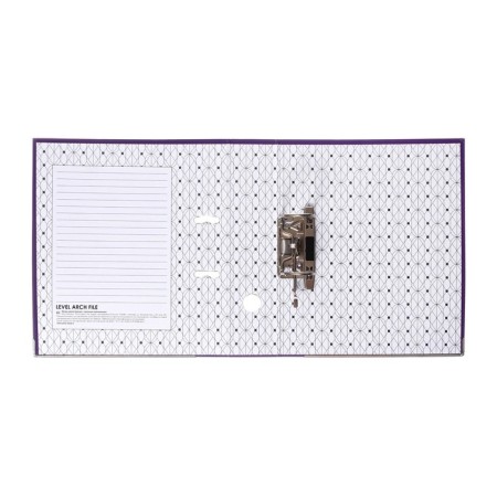 A4, 75 mm, calligrata, PVC, embossing "flax", metal edging, pocket for a spine, collection, purple, mix-5
