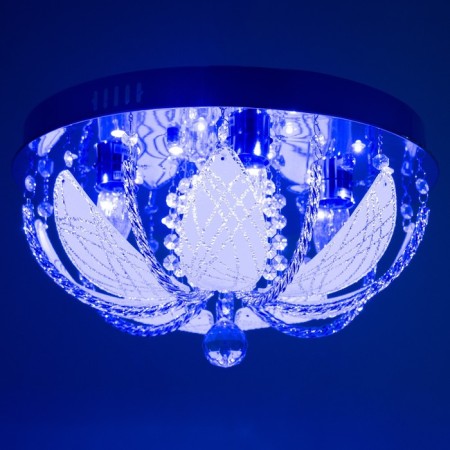 Svetogor chandelier "Drops" 4x60W E27 LED lighting chrome40x40cm-6