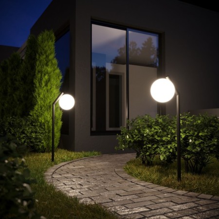 Floor lamp Elektrostandard, Sfera E14 375x200x1120 mm, IP54, Black Color-3