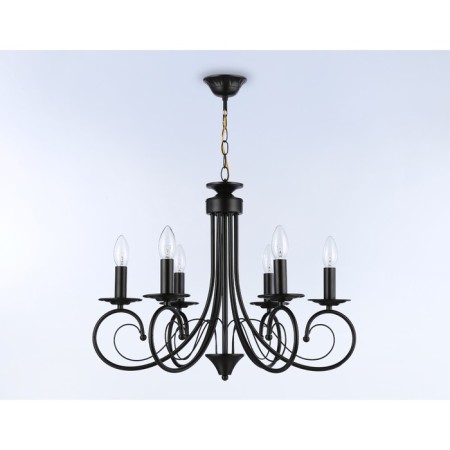 Suspended chandelier Ambrella Light, Modern, TR9612, 6HE14, Black Color-3